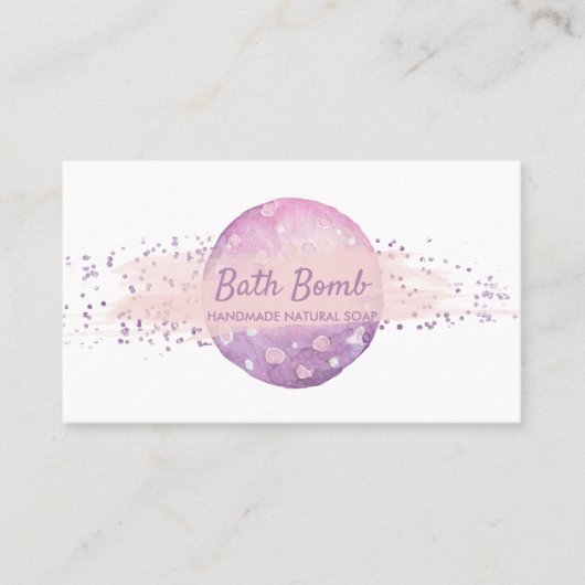 Bath Bomb Natural Soap Spa 名刺 (正面)