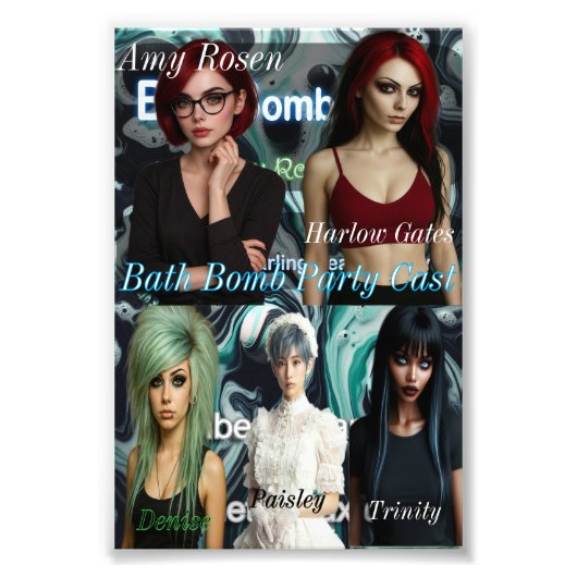 Bath Bomb Party Cast Print フォトプリント (正面)