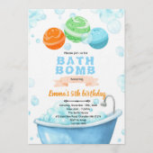 Bath bomb Party Invitation 招待状 (正面)