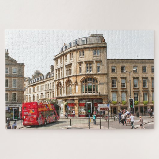 Bath city and Tour Bus，イギリス ジグソーパズル (横)