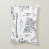 Bath, England Toileスタイルパターン， Jane Austen アクセントクッション (裏面(縦))