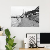 Bath House, Bois Blanc Island, MI 1903 ポスター (ホームオフィス)