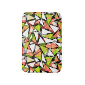 Bath Matシームレスなジオメトリ三角形の形状パターン バスマット (正面縦)