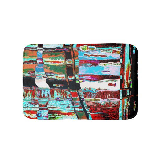 Bath Mat – Collapse Reflection Abstract Design バスマット (正面)