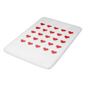 Bath Mat with hearts. バスマット (アングル)