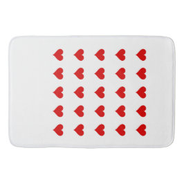Bath Mat with hearts. バスマット