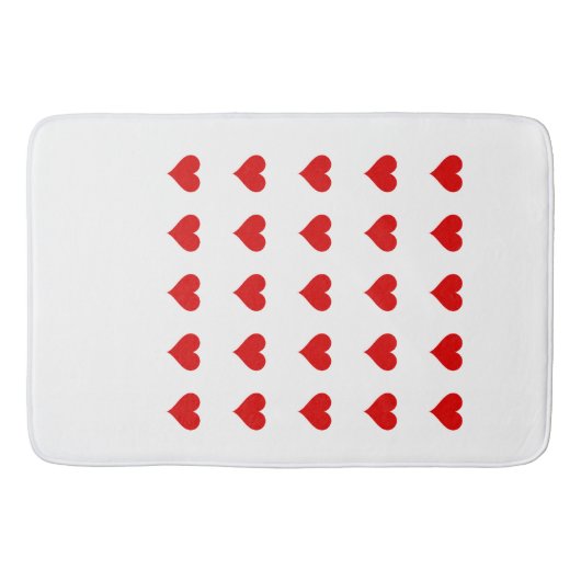 Bath Mat with hearts. バスマット (正面)