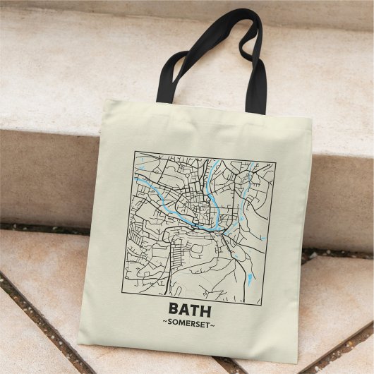 Bath, Somerset City Map Tote Bag トートバッグ