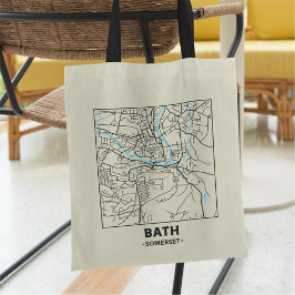 Bath, Somerset City Map Tote Bag トートバッグ