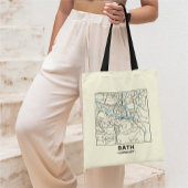 Bath, Somerset City Map Tote Bag トートバッグ