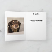 Bath Time Birthday Card カード (内部)
