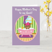 Bath Time Mothers Day Card カード (黄色い花)