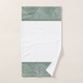 Bath Towel set Green water print バスタオルセット (ハンドタオル)
