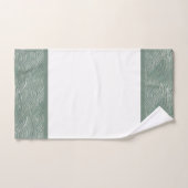 Bath Towel set Green water print バスタオルセット (ハンドタオル)