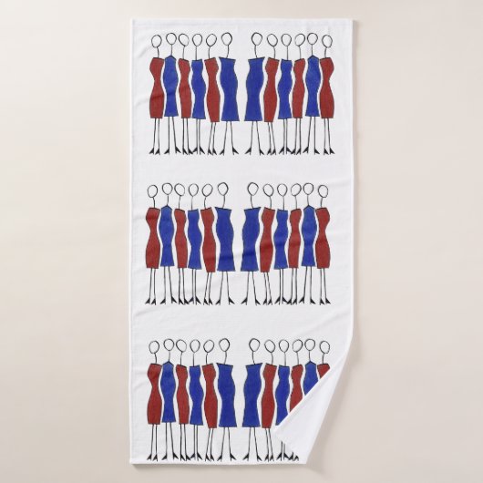 Bath Towel (Unique Hand-drawn) バスタオル (バスタオル)