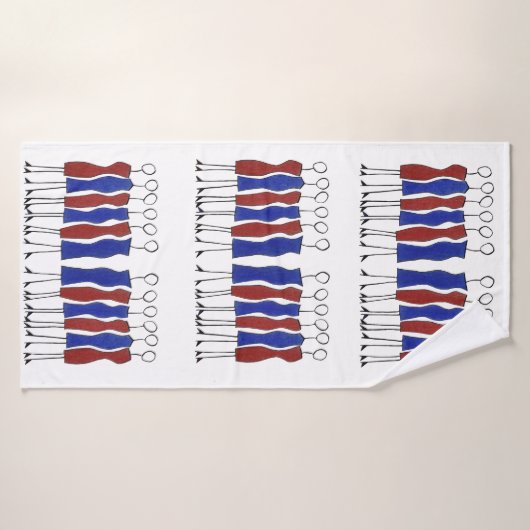 Bath Towel (Unique Hand-drawn) バスタオル (バスタオル)