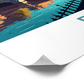 Bath Travel Print Wall Art Bath Wall Hanging Home ポスター (角)