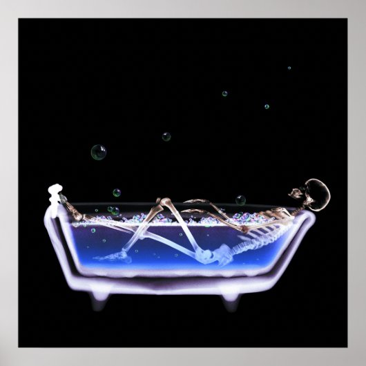 BATH TUB X-RAY VISION SKELETON - ORIGINAL ポスター (正面)