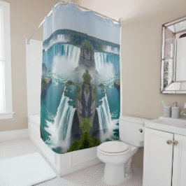 "Bathe横の秋 – 風光明媚なナイアガラビュー シャワーカーテン