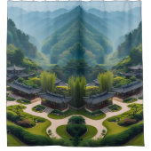 「Bathe in美しい-自然&アーキテクチャEvery シャワーカーテン (正面)