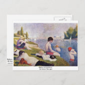 Bather At Asnieres, By Seurat Georges ポストカード (正面/裏面)