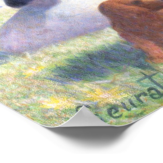 Bather at Asnieres, Georges Seurat ポスター (角)