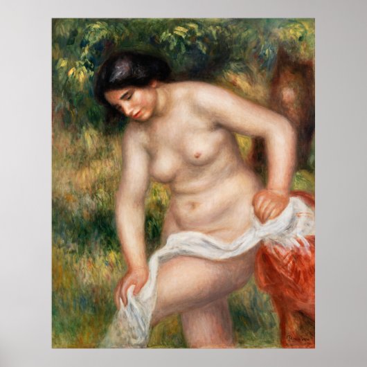 Bather Drying Herself (Baigneuse sessuyant) (1901- ポスター (正面)