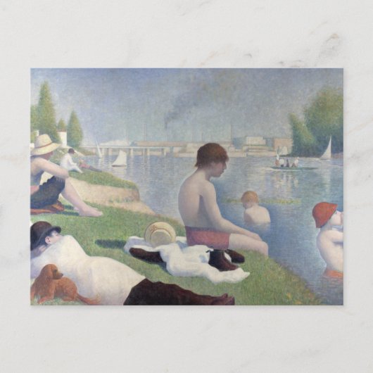 Bathers at Asnieres by Georges Seurat Postcard ポストカード (正面)