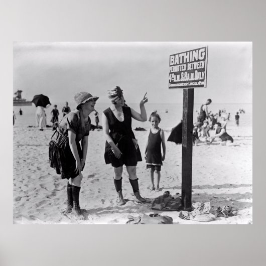 BATHERS at LINCOLN PARK - CHICAGO 1919 ポスター (正面)