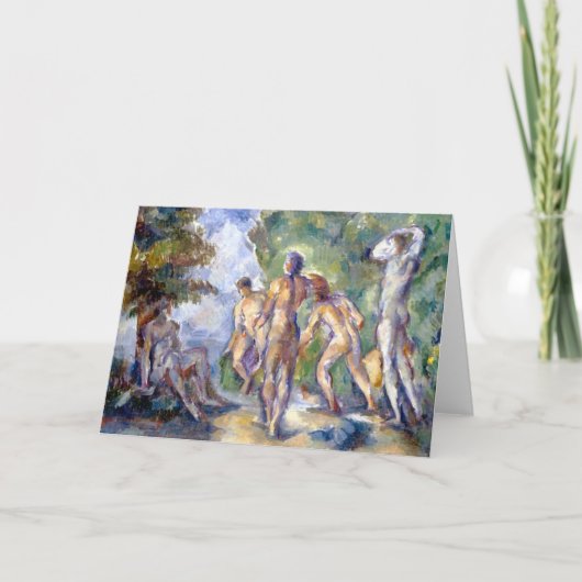 Bathers Fine Art Greetings Card カード (正面)