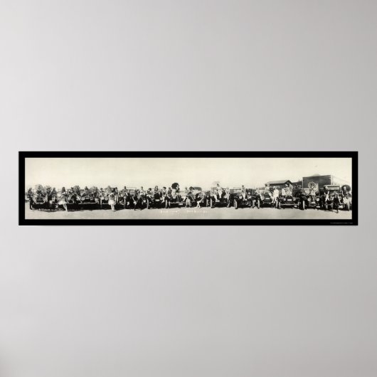 Bathing Beauties & Autos Seal Beach, CA Photo 1917 ポスター (正面)