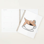 Bathing in coffee - Cute and curvy Planner プランナー手帳 (ディスプレー)