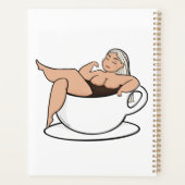 Bathing in coffee - Cute and curvy Planner プランナー手帳 (裏面)