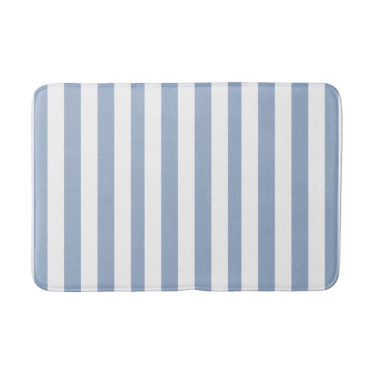 Bathmat Blue & White Stripe バスマット (正面)