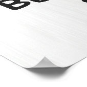 Bathroom Bichon Frise ポスター (角)