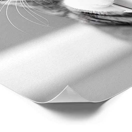 Bathroom Cat Poster, Are you Pooping Poster, Funny ポスター (角)