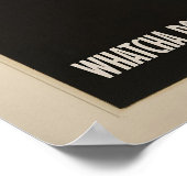 Bathroom Cat Print For Toilet Wall Art Funny Black ポスター (角)