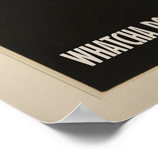 Bathroom Cat Print For Toilet Wall Art Funny Black ポスター (角)