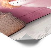 Bathroom Golden Retriever Reading on Toilet Print, ポスター (角)