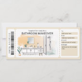 Bathroom Makeover Gift Certificate 招待状 (正面)