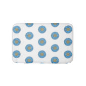 Bathroom mat with hand- drawn mandala design バスマット (正面)