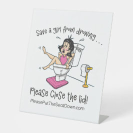 Bathroom Sign 台座サイン