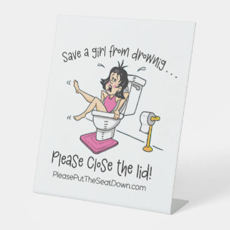 Bathroom Sign 台座サイン