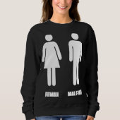 Bathroom Sign Engrish Bad Translation スウェットシャツ (正面)