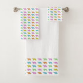Bathroom Towel Set - Polar Bear Pattern バスタオルセット (インサイチュ)