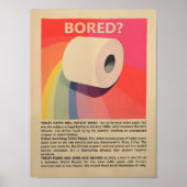 Bathroom Wall Art Retro Toilet Art Funny Toilet Ar ポスター (正面)