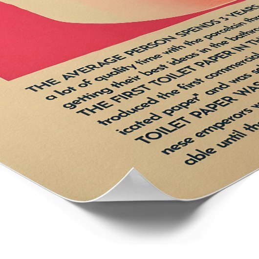 Bathroom Wall Art Retro Toilet Art Prints Funny Ba ポスター (角)