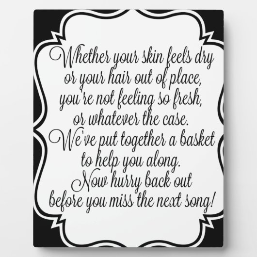 BathroomSign.jpg フォトプラーク (正面)