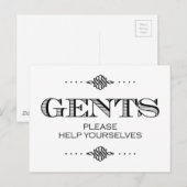 BathroomSign.jpg ポストカード (正面/裏面)