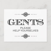 BathroomSign.jpg ポストカード (正面)